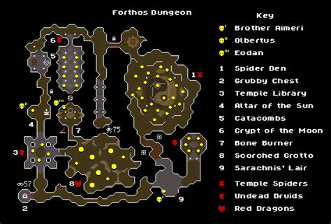 Three floor tiles are located in the Forthos Dungeon, two in the Crypt of the moon and one in the Sacred Bone Burner room. . Forthos dungeon osrs